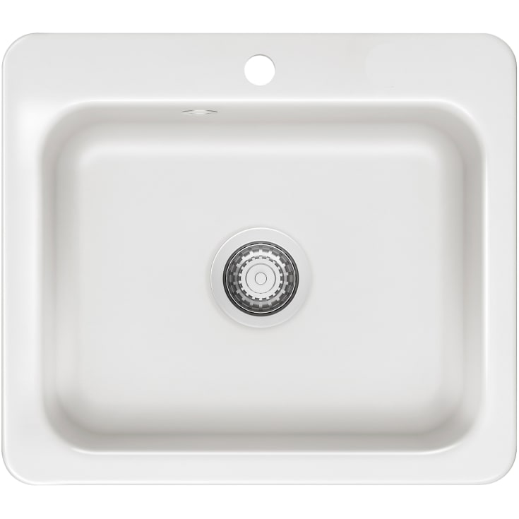 Lavabo Juna 57 kjøkkenvask, 57,5x51 cm, hvit