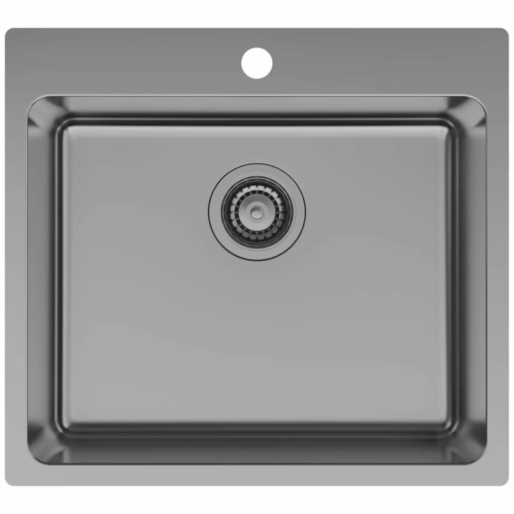 Lavabo LA 550 kjøkkenvask, 55x50 cm, sort krom