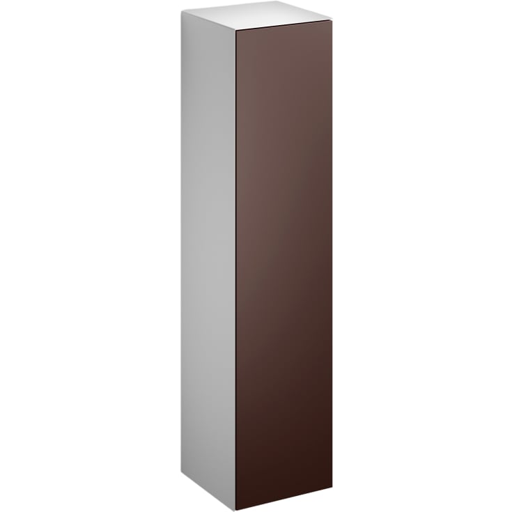 Alape Folio högskåp,30x124,6 cm, brun/vit
