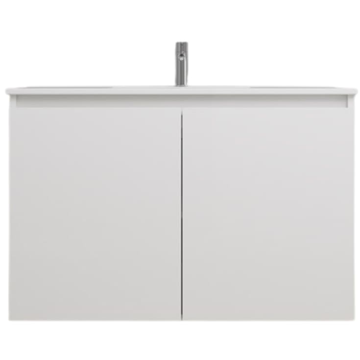 Sanibell Online möbelpaket, omonterad, 101x46 cm, vit högglans