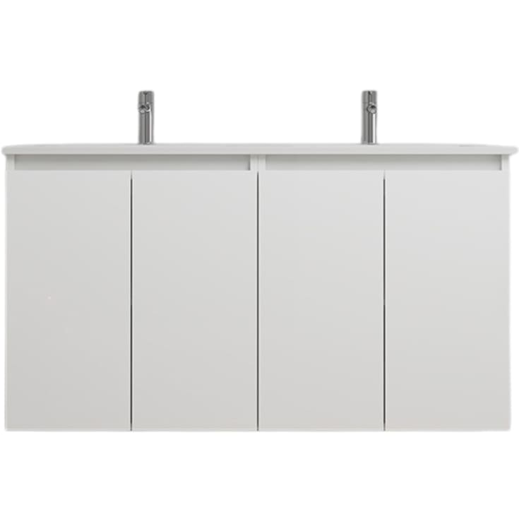Sanibell Online møbelpakke, usamlet, 121x46 cm, hvit høyglans
