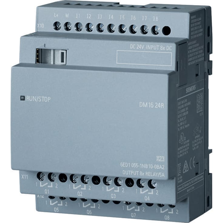 LOGO! DM16 24R Utvidelsesmodul PU/I/O 24l 8DI/8DO