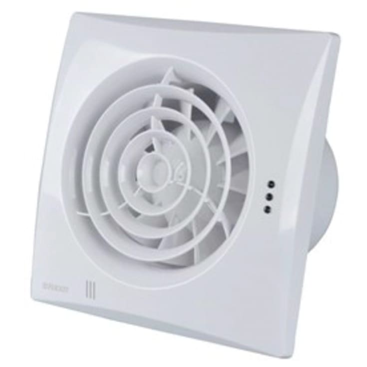 Flexit Silent Eco TH baderomsvifte med fuktsensor, Ø125 mm