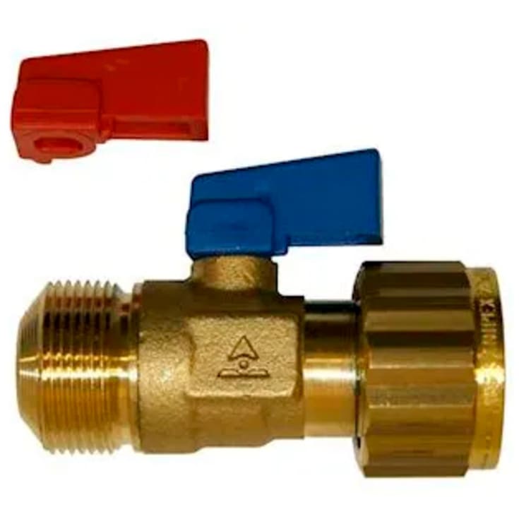 Armaturjonsson Sanipex ventil, til fordeler, med grep, 12 mm