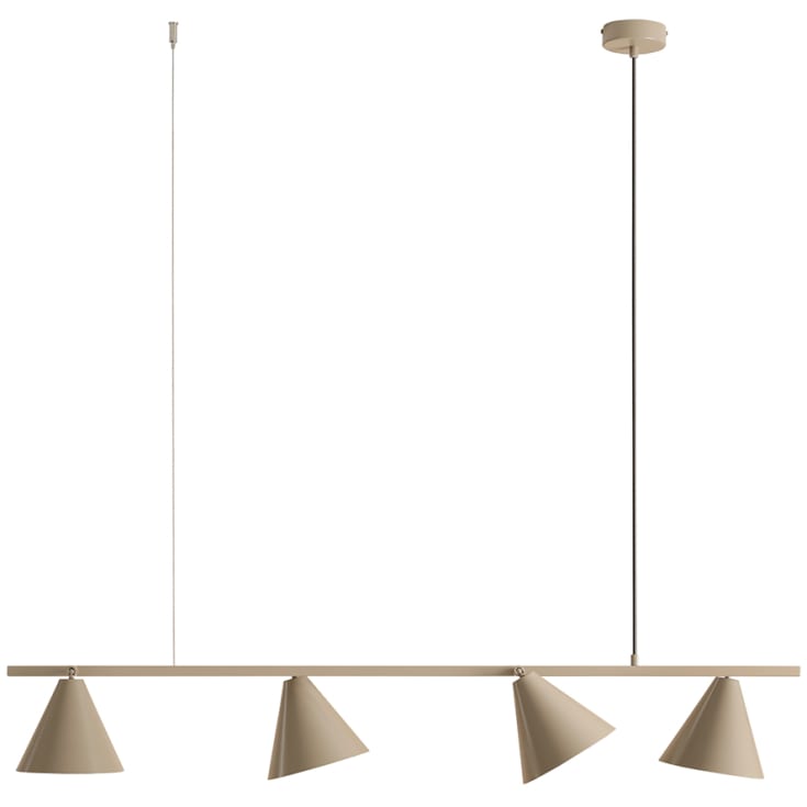 Aldex Form 4 pendellampe, beige