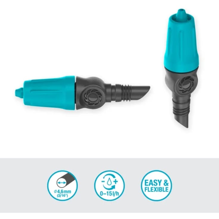 Gardena micro-drip justerbar endedrypvander 0-15l/t