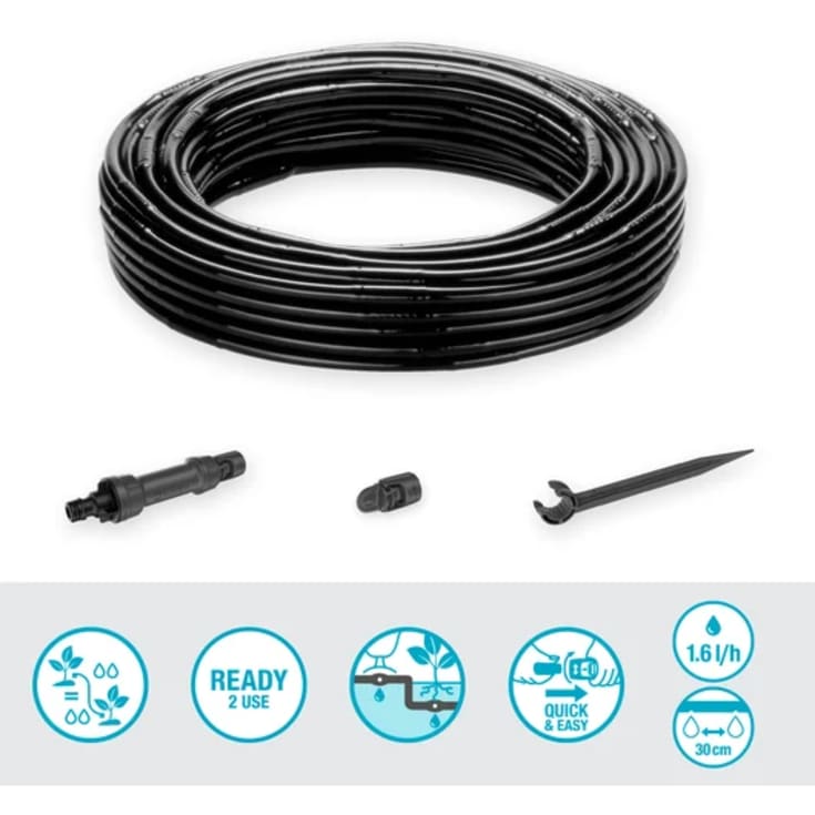3 stk Gardena micro-drip hæk-/busksæt, 25 m