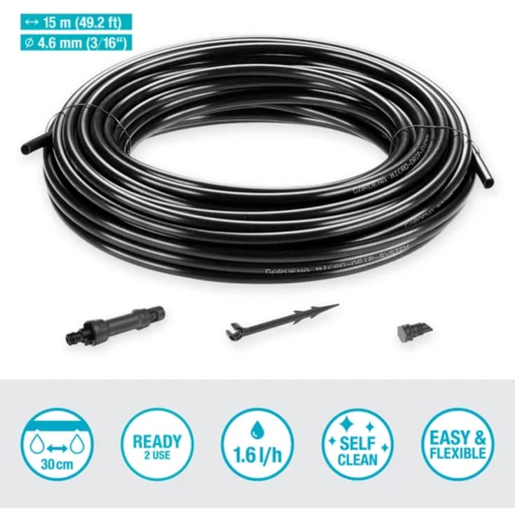 Gardena Micro-Drip-System grønnsaks- og planteradsett (15 m)