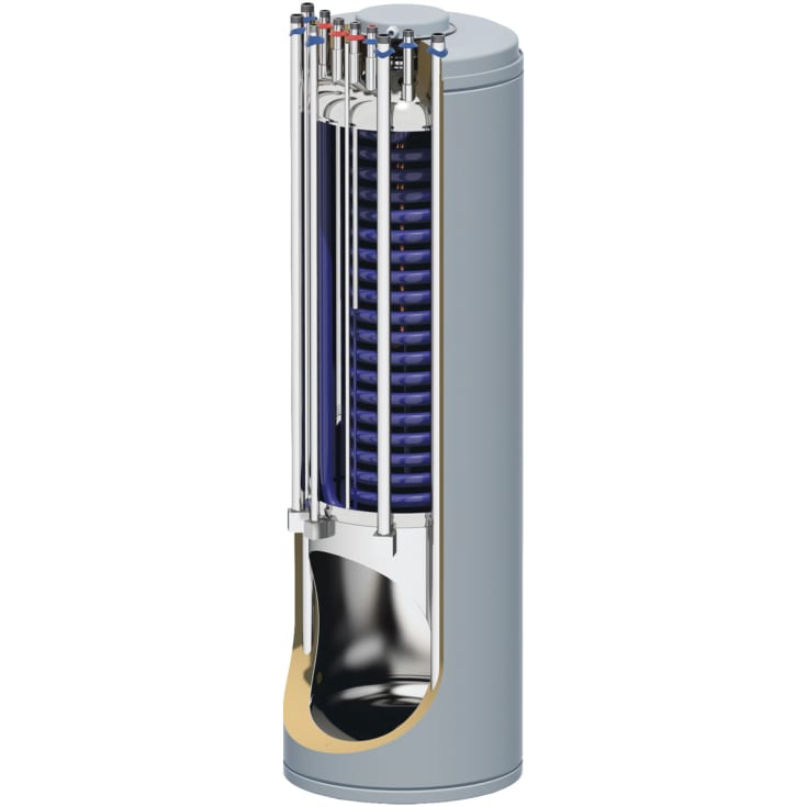 Scantherm combi tank, 180/85 liter