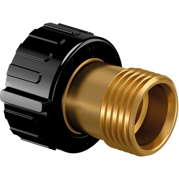 Uponor Aqua Plus PPM gjenge-adapter, 1/2"x1/2", messing