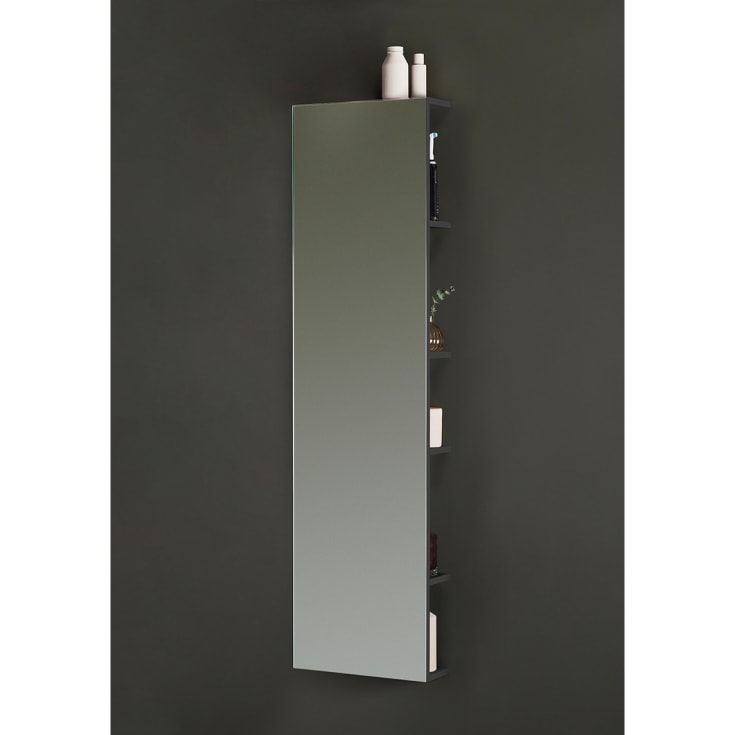 Hafa Store speil med oppbevaring, 100x70 cm