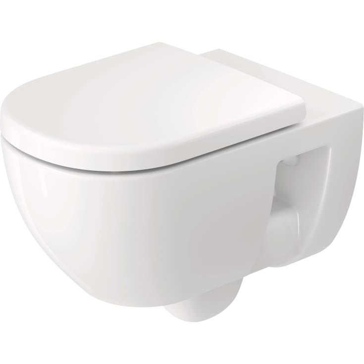 Duravit D-Code vägghängd toalett, utan spolkant, vit