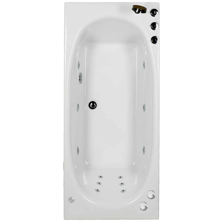 Bathlife Fridfull boblebad intro 150 cm, venstre, hvit