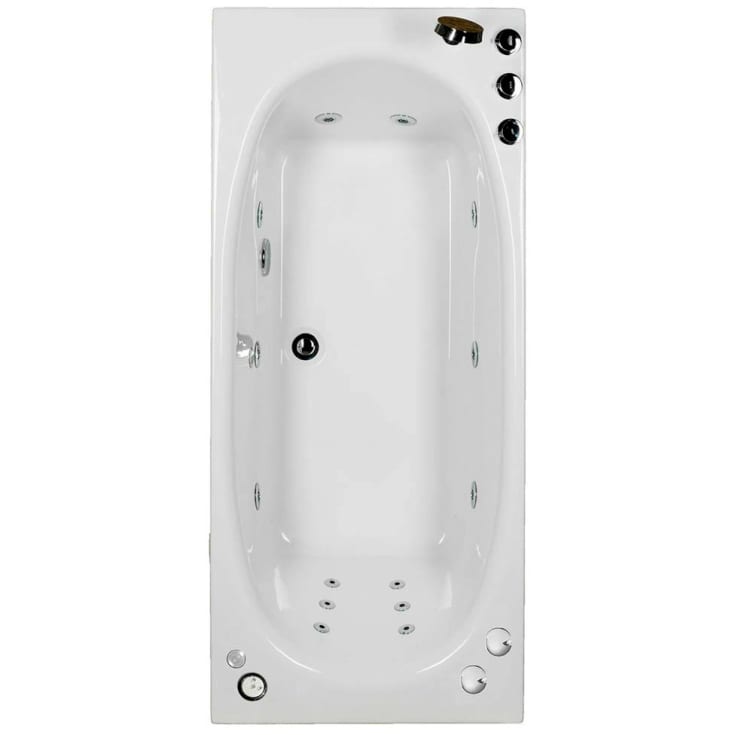 Bathlife Fridfull boblebad plus 160 cm, venstre, hvit