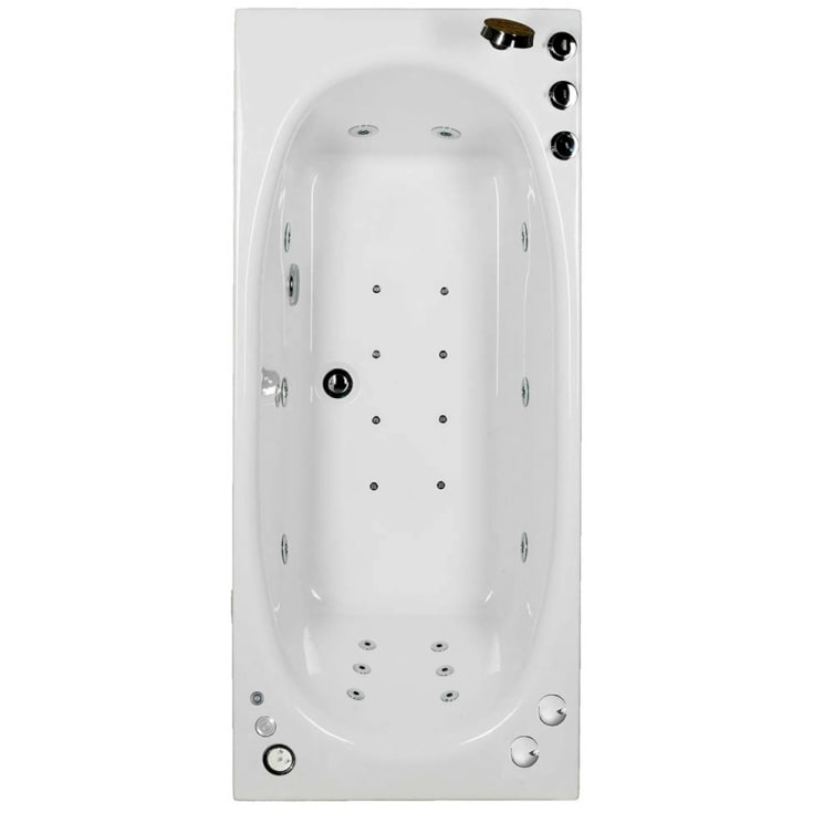 Bathlife Fridfull boblebad premium 160 cm, venstre, hvit
