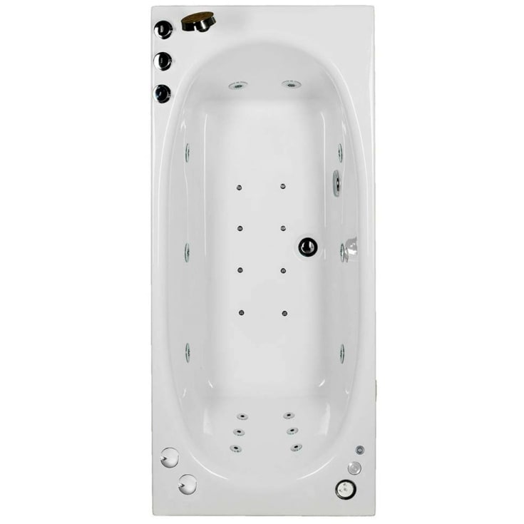 Bathlife Fridfull boblebad premium 160 cm, høyre, hvit