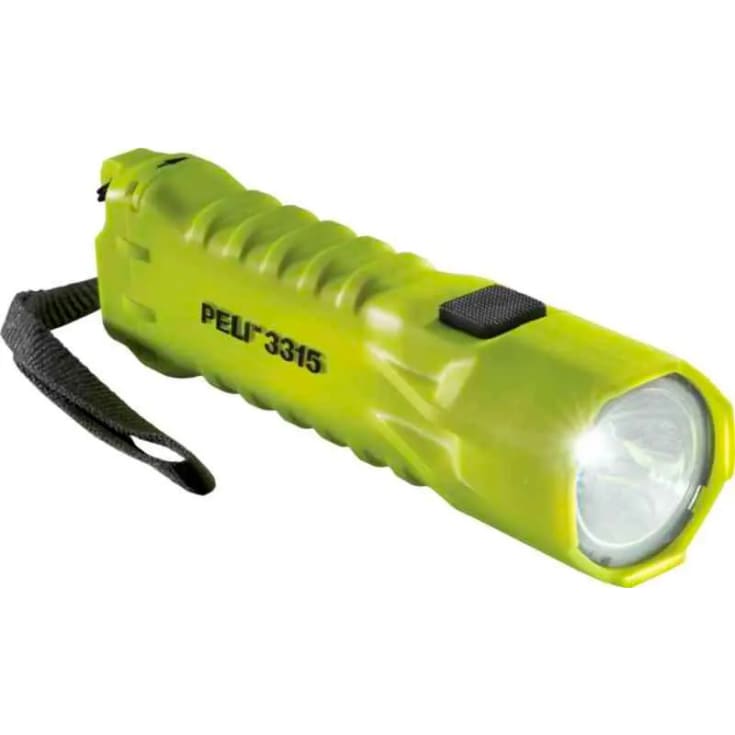 Peli hånlykt, 138 lm, hivis gul