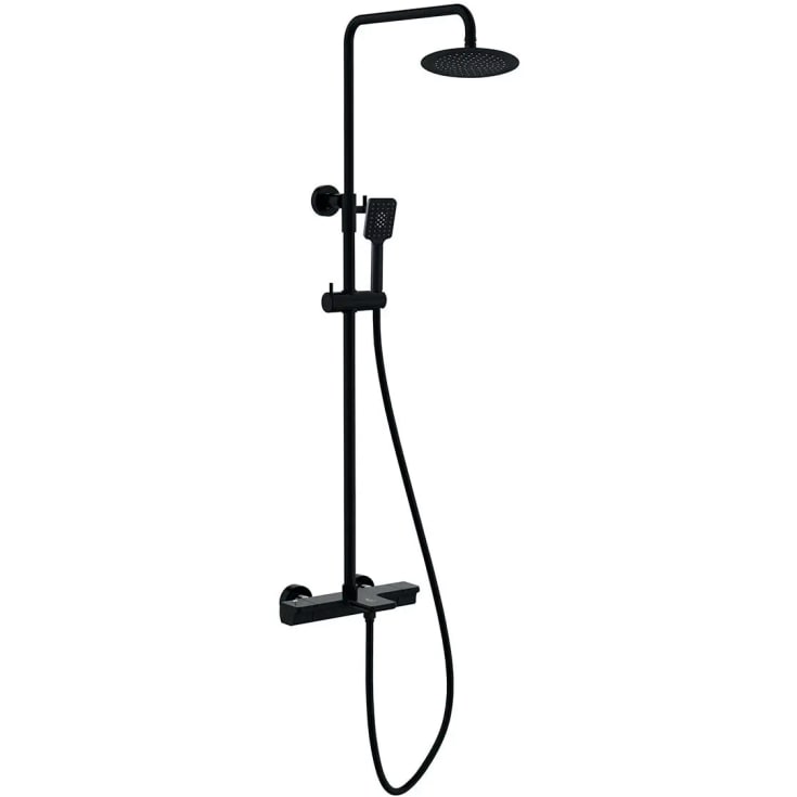 Bathlife Stimma Tapp takdusjsett, Ø24 cm, sort