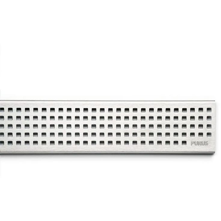 Purus Line Chess rist, 1200 mm, børstet rustfritt stål