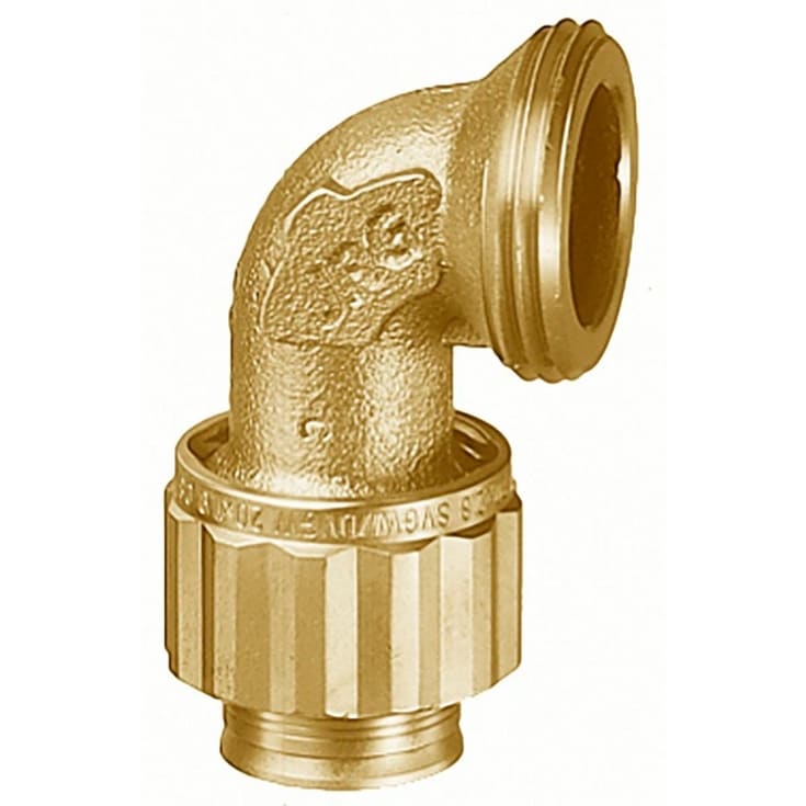 Sanipex vinkel med muffe, 1" x 20 mm