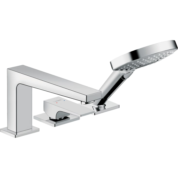 Hansgrohe Metropol badekarbatteri med dusjsett, krom