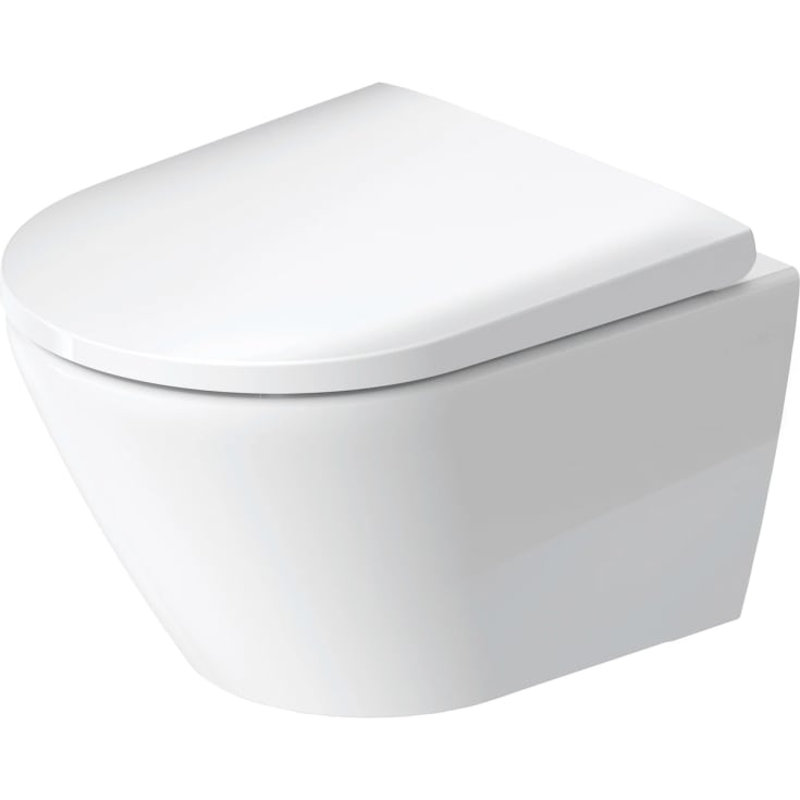 Duravit D-Neo vegghengt toalett, uten skyllekant, hvit