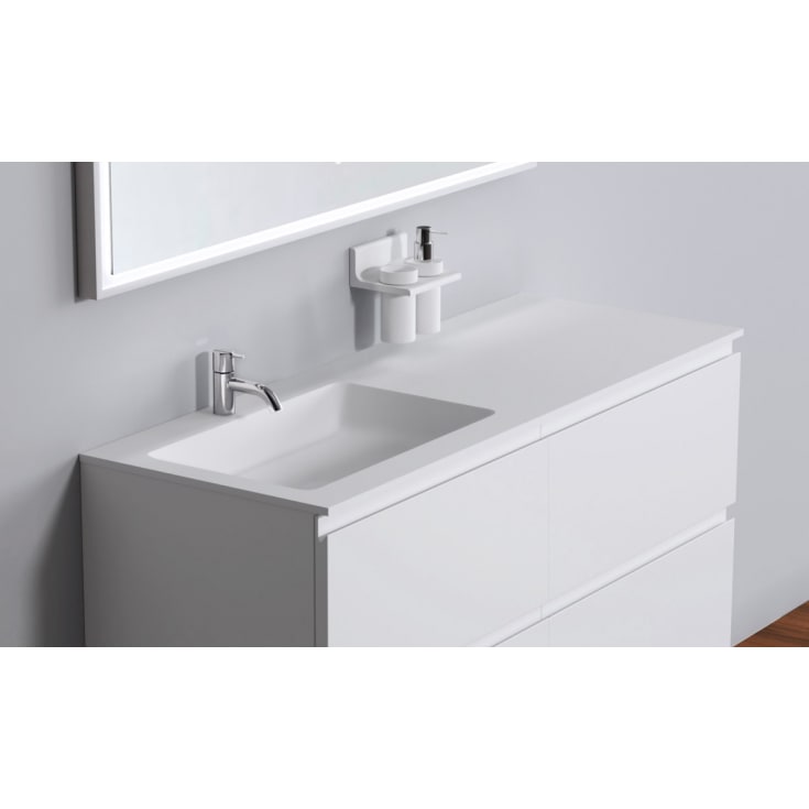 Copenhagen Bath Romsø servant, 120x45 cm, venstre, hvit