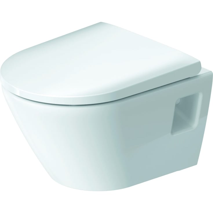 Duravit D-Neo vegghengt toalett, uten skyllekant, hvit