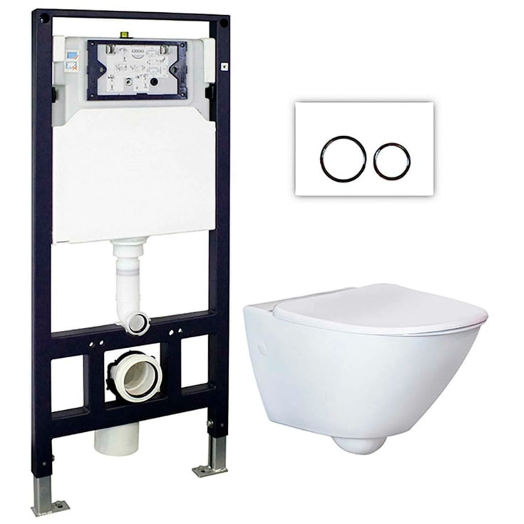 Bathlife Spola toalettpakke komplett, hvit