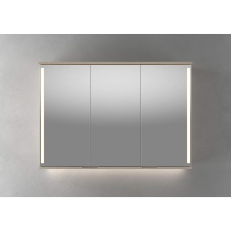 Linn Bad Sogn speilskap, 120x84 cm, lys eik