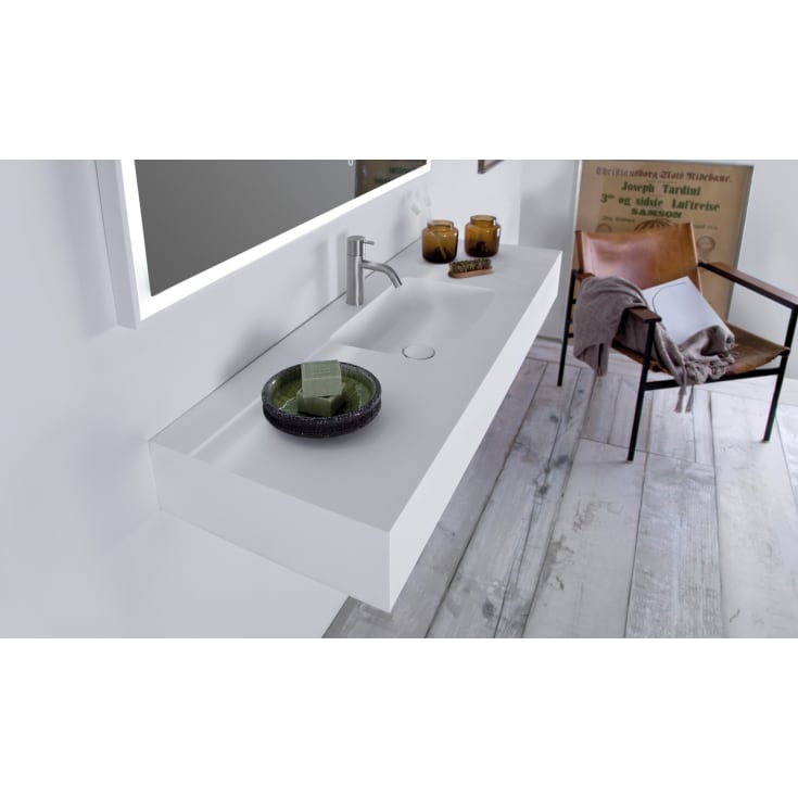 Copenhagen Bath Furesø servant, 120x40 cm, hvit