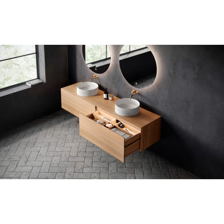 Copenhagen Bath Bergen servantskap, 200x50 cm, eik
