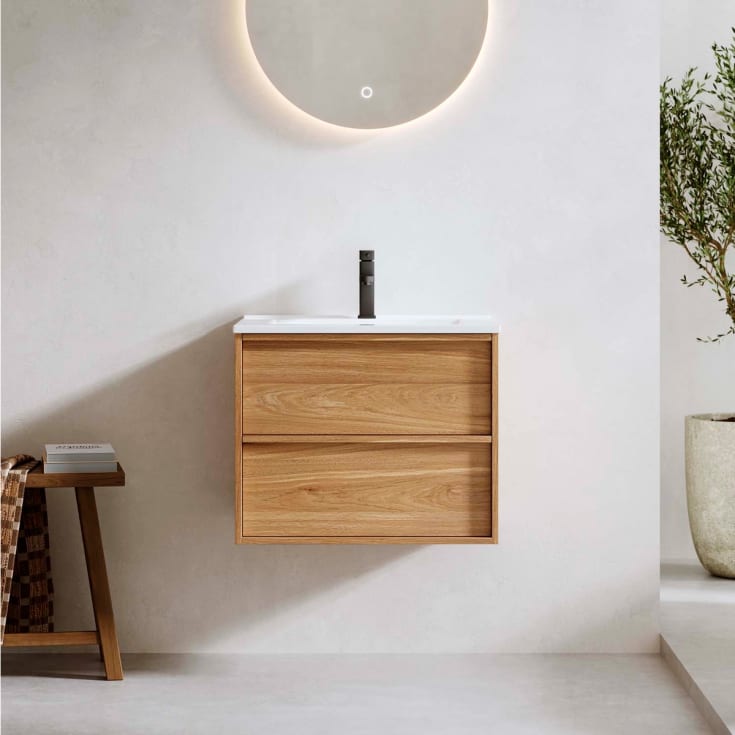 Bathlife Charm servantskap, 61x46,5 cm, hvit eik