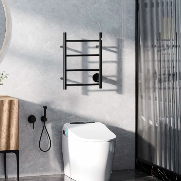 Bathlife Fas håndkletørker, el, 40x55 cm, sort