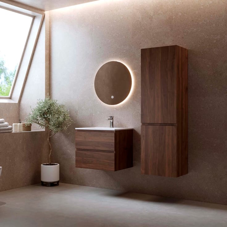 Bathlife Lust Eufori høyskap, 45x150 cm, valnøtt
