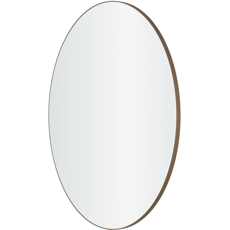 Loevschall Refine speil, brent messing, Ø80 cm