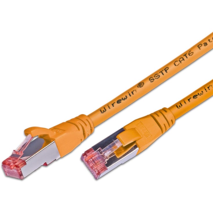 10 stk Patchkabel S/FTP Kat.6 0,25M LSZH oransje