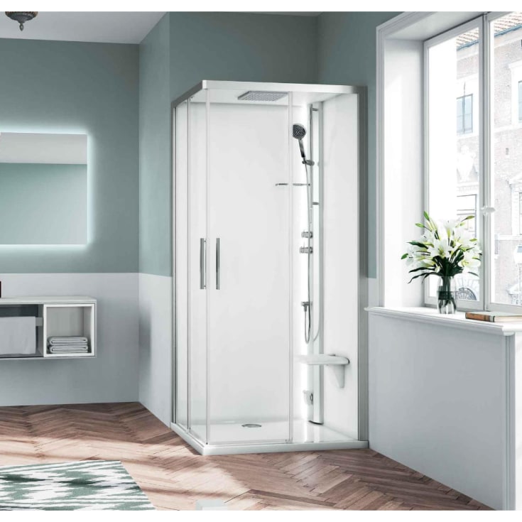 Novellini Glax 1 2.0 A dusjkabinett, 100X100 cm