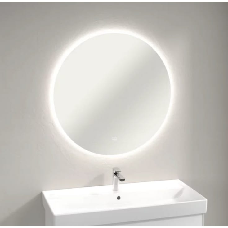 Villeroy & Boch To See Lite speil med lys, Ø85 cm