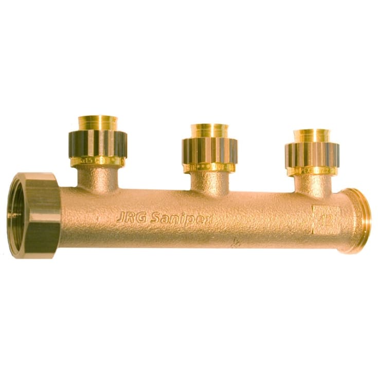 Armaturjonsson Sanipex samlestokk 1", 3 avgreninger, 16 mm