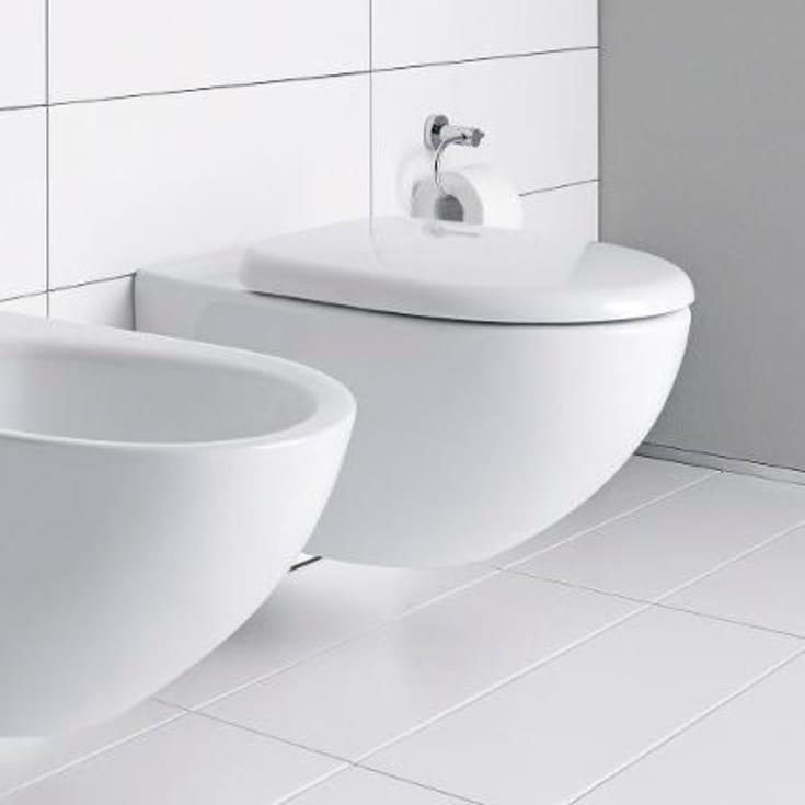 Duravit Architec vegghengt toalett, uten skyllekant, hvit