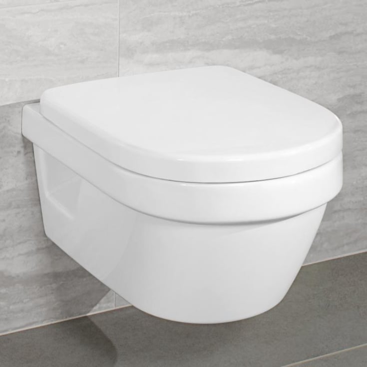 Villeroy & Boch Architectura vegghengt toalett, uten skyllekant, hvit