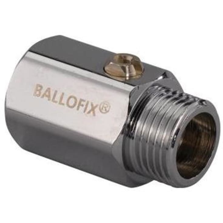 Uponor FPL-X kuleventil, muffe/nippel, uten greb, 1/2"