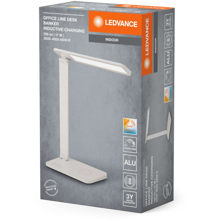 Ledvance Banker skrivebordslampe, hvit