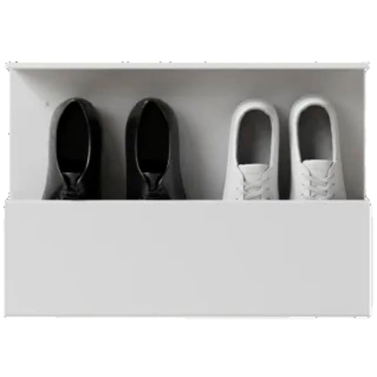Nichba Shoe Box skohylla, 50 cm, vit