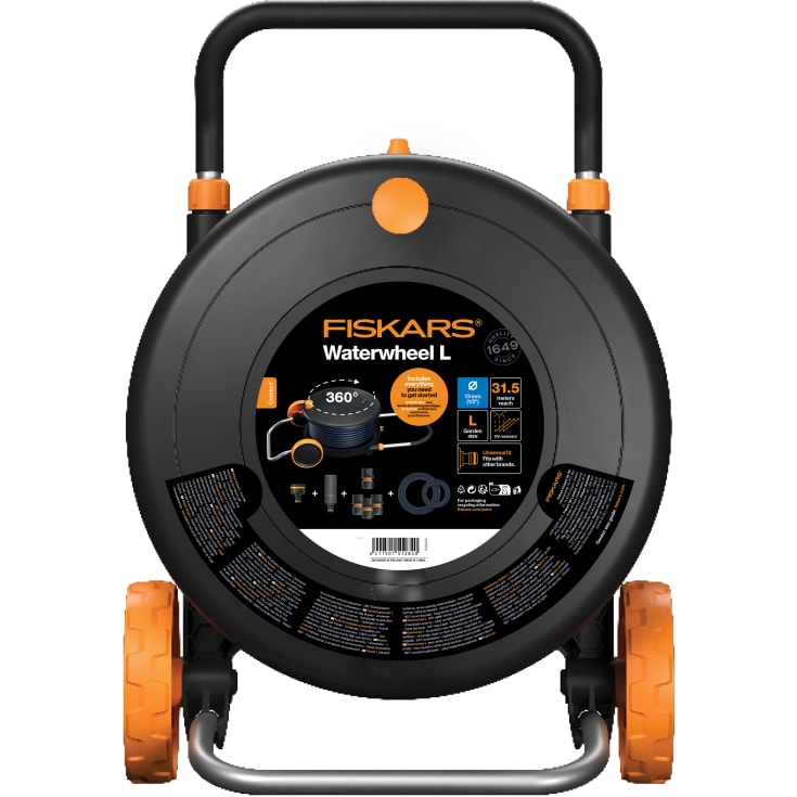 Fiskars Compact L trädgårdsslangvagn, 30 meter