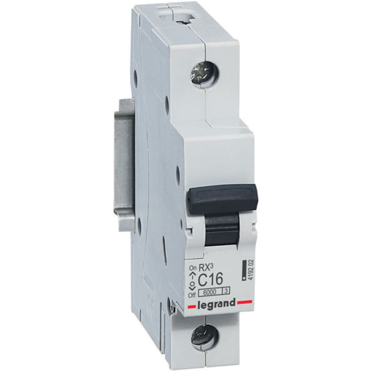 Automatsikring RX3 C 16A 1P, 1M, 6kA