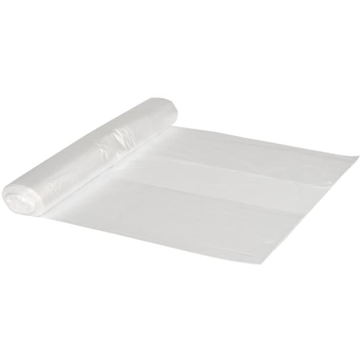 Affaldspose, klar plast, 60 x 85 cm, 50 l