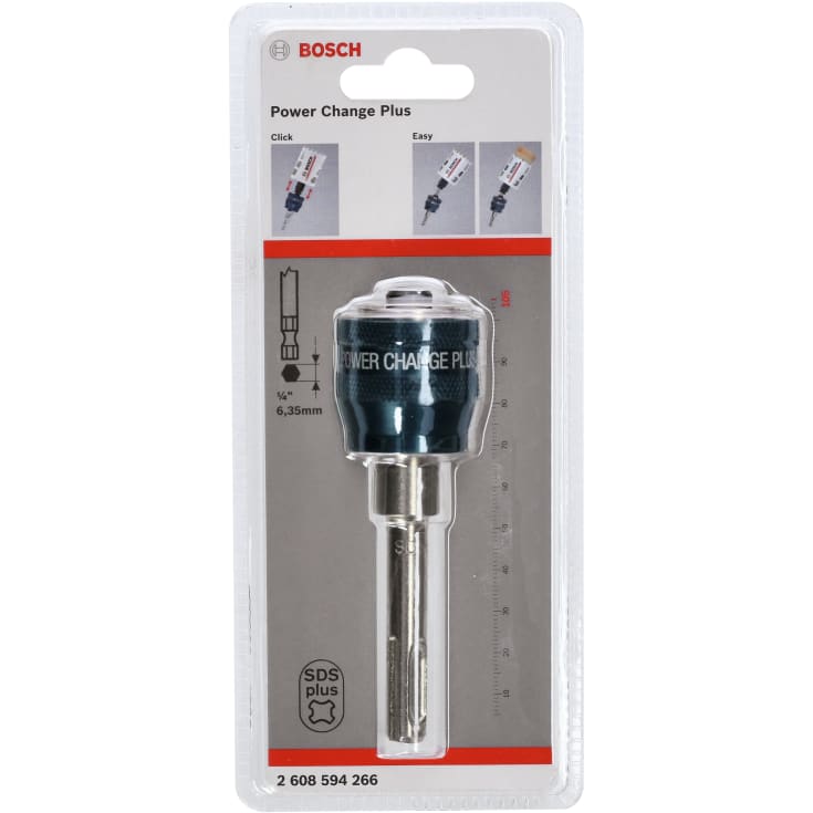 Bosch Power-Change Plus hullsagadapter, SDS-plus, uten bor