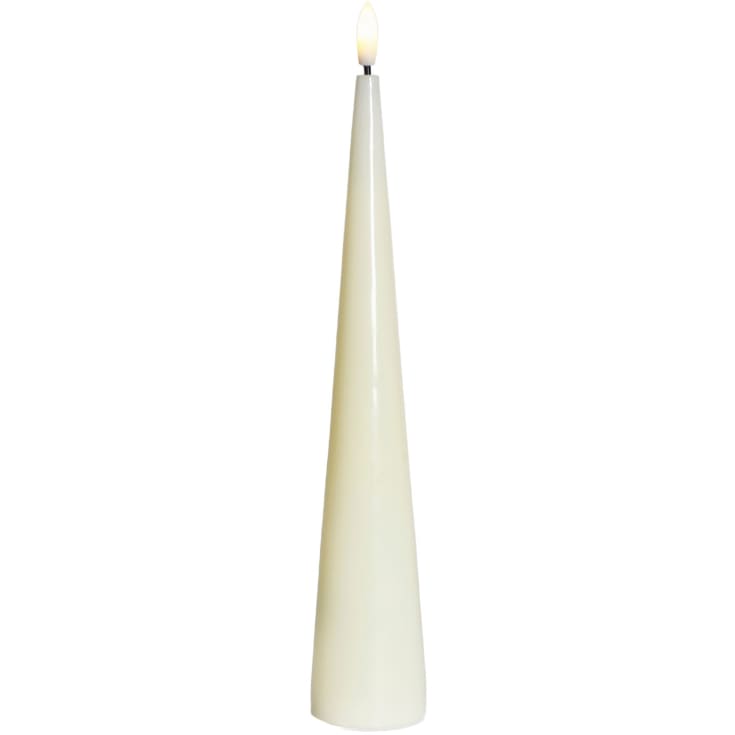Sirius Sille kjegle LED blokklys, batteri, off-white, H26 cm